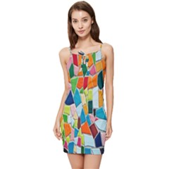 Mosaic Tiles Summer Tie Front Dress by artworkshop