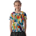 Mosaic Tiles Kids  Frill Chiffon Blouse View1