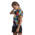 Mosaic Tiles Kids  Frill Chiffon Blouse View2