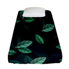 Plant Leaves Fitted Sheet (single Size) by artworkshop