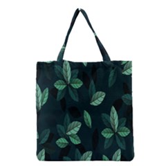 Plant Leaves Grocery Tote Bag by artworkshop