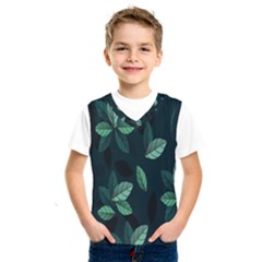 Plant Leaves Kids  Basketball Tank Top by artworkshop