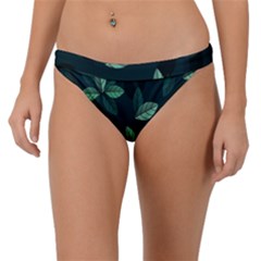 Plant Leaves Band Bikini Bottom by artworkshop