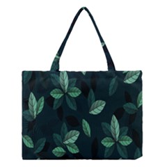 Plant Leaves Medium Tote Bag by artworkshop