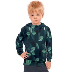 Plant Leaves Kids  Hooded Pullover by artworkshop