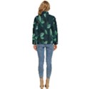 Plant Leaves Women s Puffer Bubble Jacket Coat View4