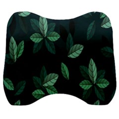 Plant Leaves Velour Head Support Cushion