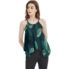 Plant Leaves Flowy Camisole Tank Top