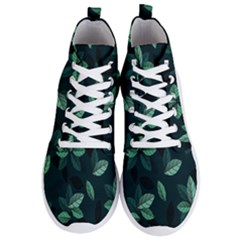 Plant Leaves Men s Lightweight High Top Sneakers by artworkshop