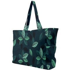 Plant Leaves Simple Shoulder Bag by artworkshop