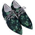 Plant Leaves Pointed Oxford Shoes View3