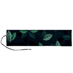 Plant Leaves Roll Up Canvas Pencil Holder (l) by artworkshop