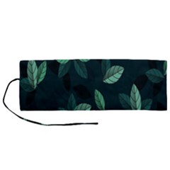 Plant Leaves Roll Up Canvas Pencil Holder (m) by artworkshop