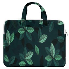 Plant Leaves Macbook Pro 16  Double Pocket Laptop Bag  by artworkshop