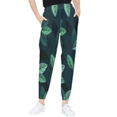 Plant Leaves Tapered Pants by artworkshop