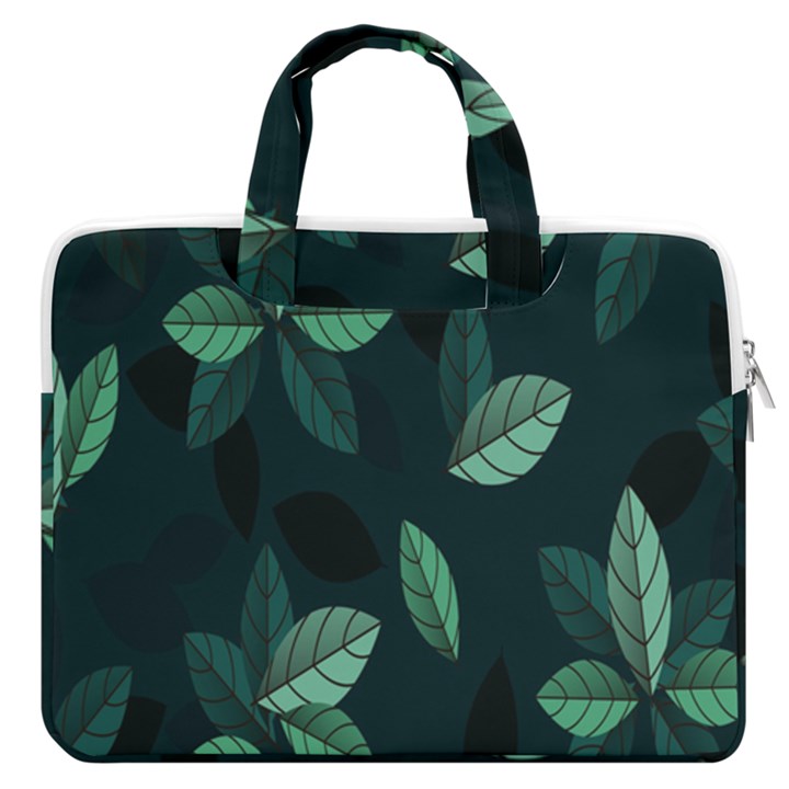 Plant Leaves MacBook Pro13  Double Pocket Laptop Bag