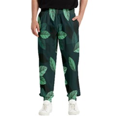 Plant Leaves Men s Elastic Waist Pants