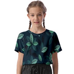 Plant Leaves Kids  Basic Tee