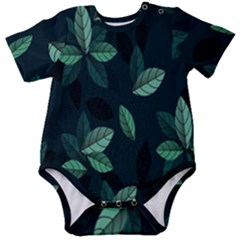 Plant Leaves Baby Short Sleeve Onesie Bodysuit