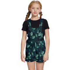 Plant Leaves Kids  Short Overalls by artworkshop