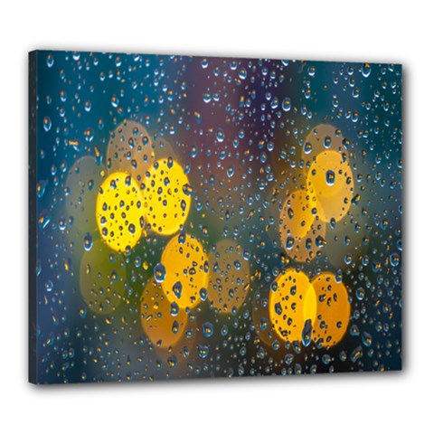 Raindrops Water Canvas 24  X 20  (stretched) by artworkshop