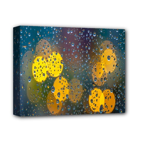 Raindrops Water Deluxe Canvas 14  X 11  (stretched) by artworkshop