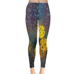 Raindrops Water Leggings  by artworkshop