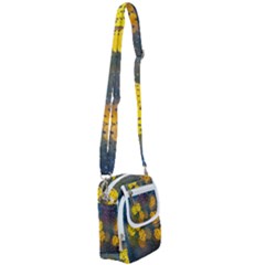 Raindrops Water Shoulder Strap Belt Bag by artworkshop