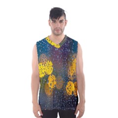 Raindrops Water Men s Basketball Tank Top by artworkshop