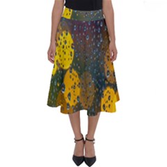 Raindrops Water Perfect Length Midi Skirt by artworkshop