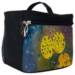 Raindrops Water Make Up Travel Bag (big) by artworkshop