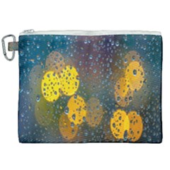 Raindrops Water Canvas Cosmetic Bag (xxl)