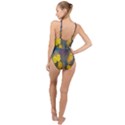 Raindrops Water High Neck One Piece Swimsuit View2