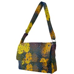 Raindrops Water Full Print Messenger Bag (s) by artworkshop