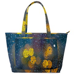 Raindrops Water Back Pocket Shoulder Bag  by artworkshop