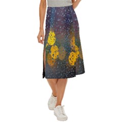 Raindrops Water Midi Panel Skirt by artworkshop