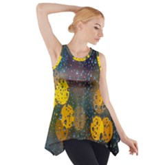 Raindrops Water Side Drop Tank Tunic by artworkshop