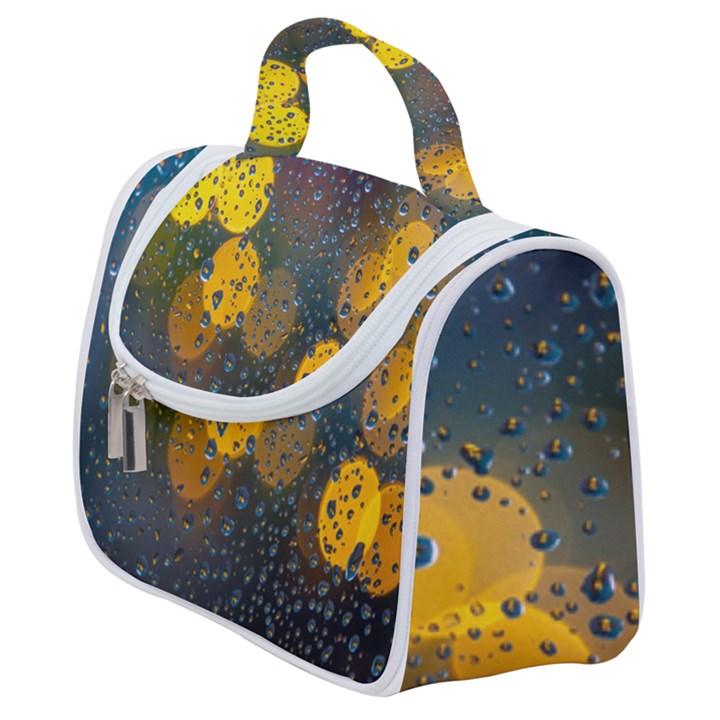 Raindrops Water Satchel Handbag