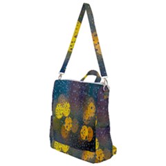 Raindrops Water Crossbody Backpack by artworkshop