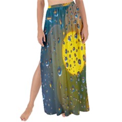 Raindrops Water Maxi Chiffon Tie-up Sarong by artworkshop