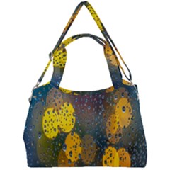 Raindrops Water Double Compartment Shoulder Bag by artworkshop