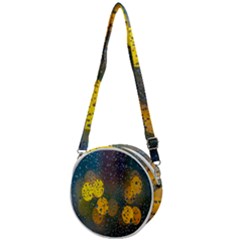 Raindrops Water Crossbody Circle Bag by artworkshop