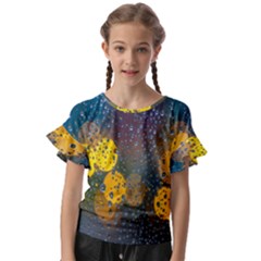 Raindrops Water Kids  Cut Out Flutter Sleeves