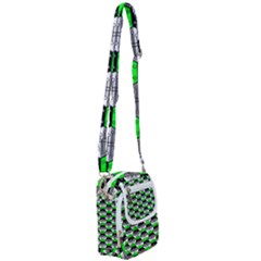 Hackers Town Void Mantis Hexagon Agender Agender Info Pride Flag Shoulder Strap Belt Bag by WetdryvacsLair