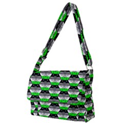 Hackers Town Void Mantis Hexagon Agender Agender Info Pride Flag Full Print Messenger Bag (l)