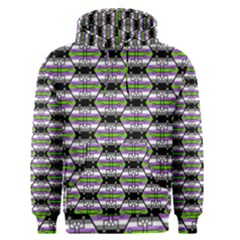 Hackers Town Void Mantis Hexagon Agender Nine 9 Stripe Pride Flag Men s Core Hoodie