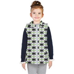 Hackers Town Void Mantis Hexagon Agender Pride Flag Kids  Hooded Puffer Vest