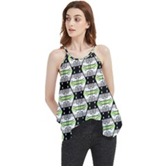 Hackers Town Void Mantis Hexagon Agender Pride Flag Flowy Camisole Tank Top by WetdryvacsLair