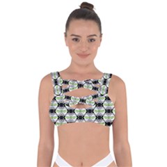 Hackers Town Void Mantis Hexagon Agender Pride Flag Bandaged Up Bikini Top by WetdryvacsLair