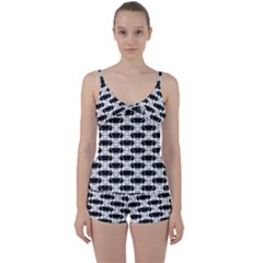 Hackers Town Void Mantis Hexagon Agender Rumpus Parable 2 Pride Flag Tie Front Two Piece Tankini by WetdryvacsLair